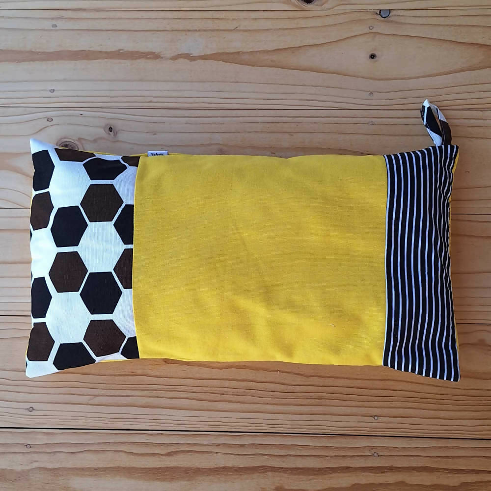 Travel Pillow | Yellow, Black & White