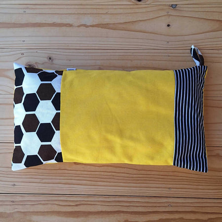 Travel Pillow | Yellow, Black & White