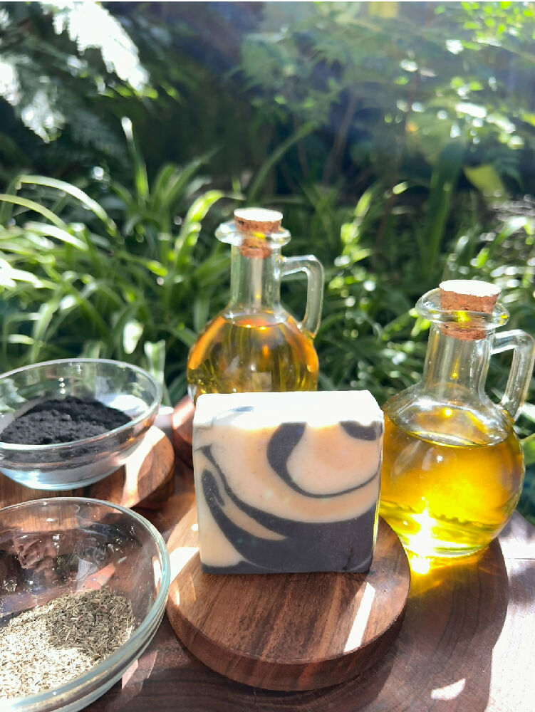 Ginkgo tea infused sandalwood soap