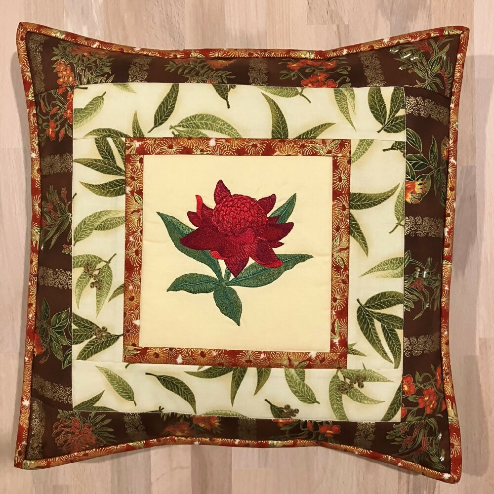 cushion-cover-handmade-Australian-native-waratah_3