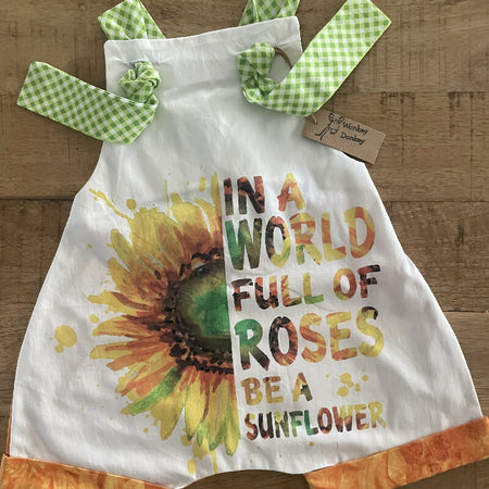 Rose/Sunflower Knot Rompers