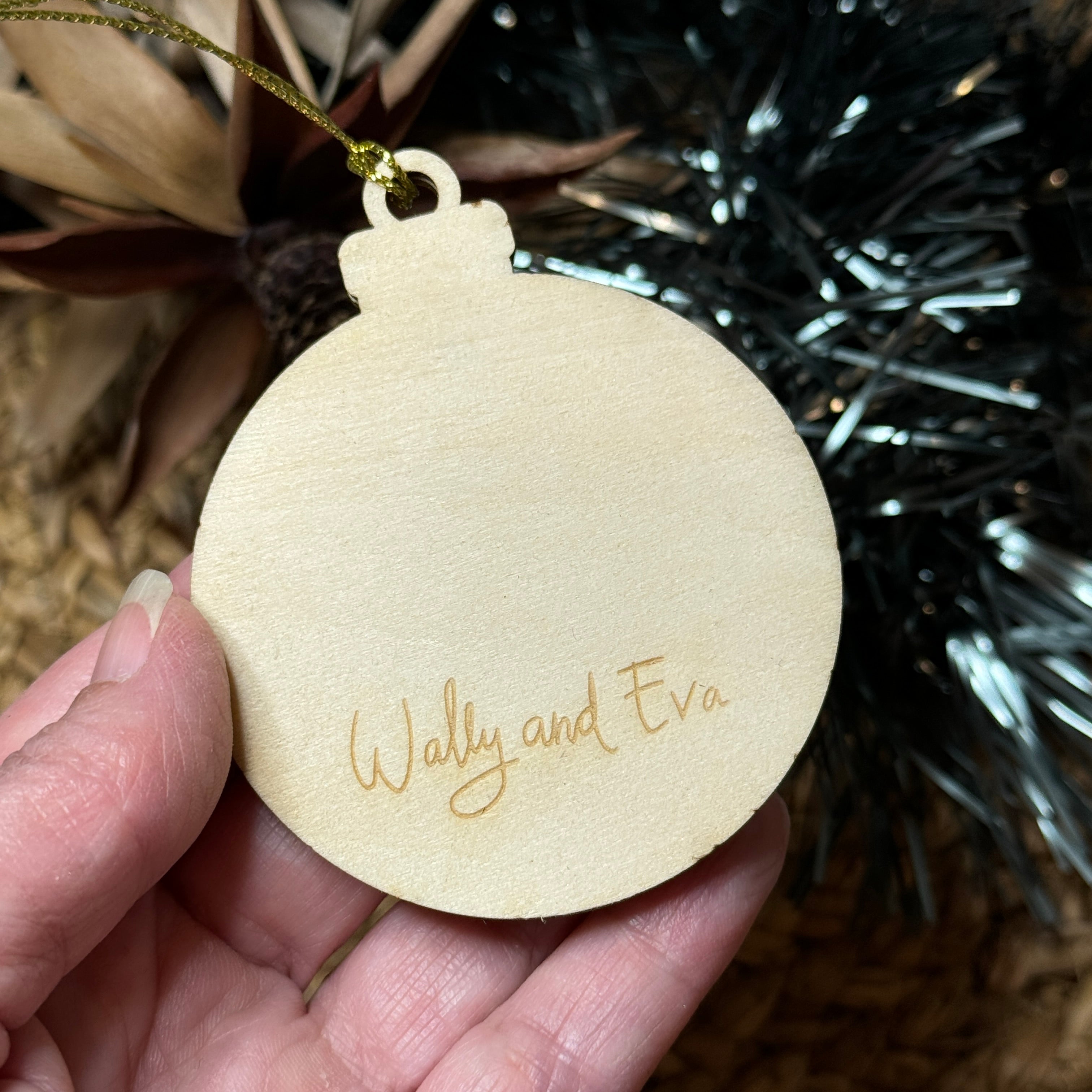 4 x Australian Native Flower Hand Painted Christmas Decorations