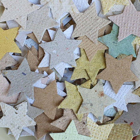 Handmade Paper Stars / Eco Confetti / Art and Craft paper