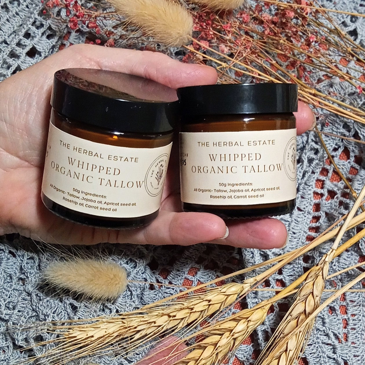 Whipped Organic Tallow Balm 30g- 60g, your skin will thank you for it!