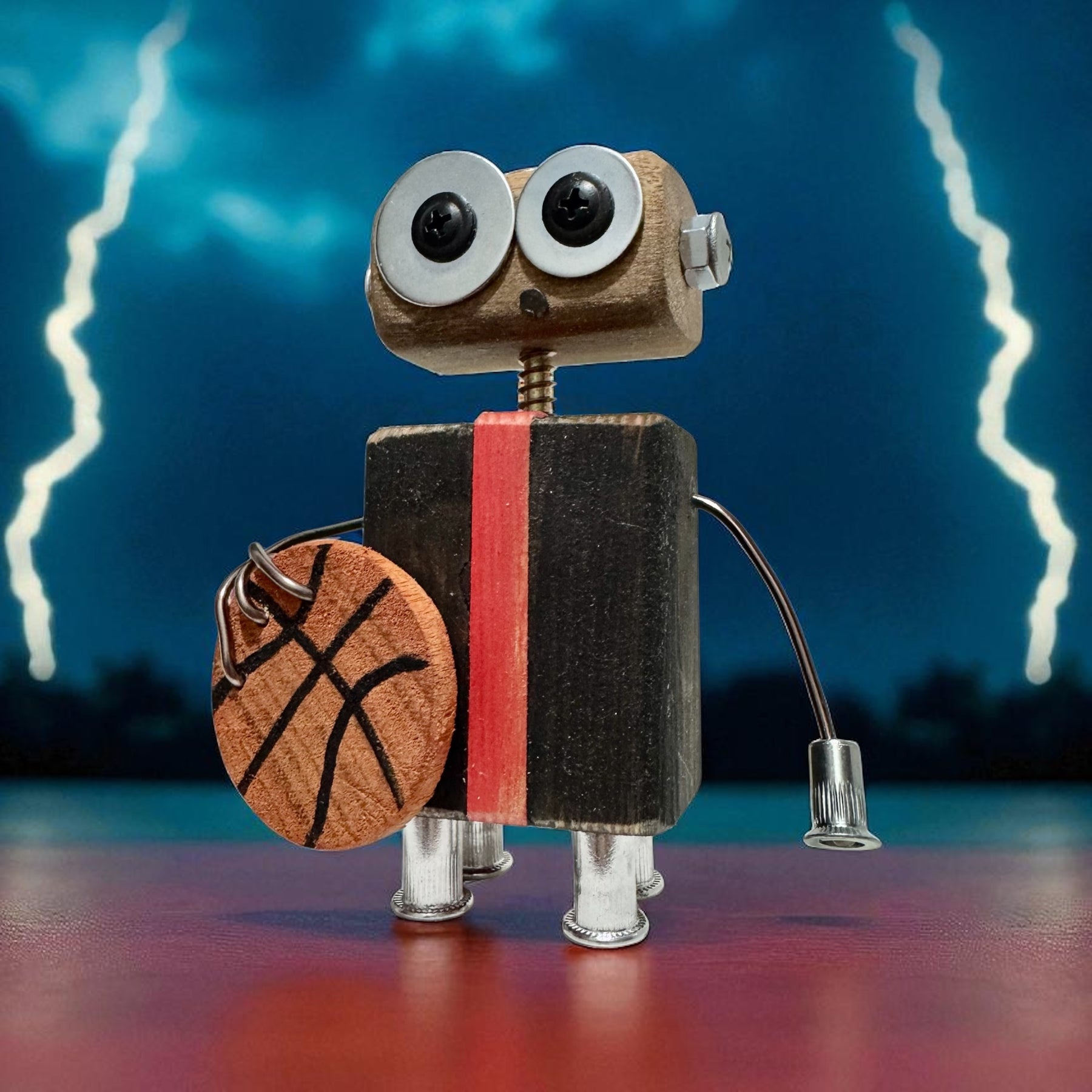 William - Wooden Basketball Robot