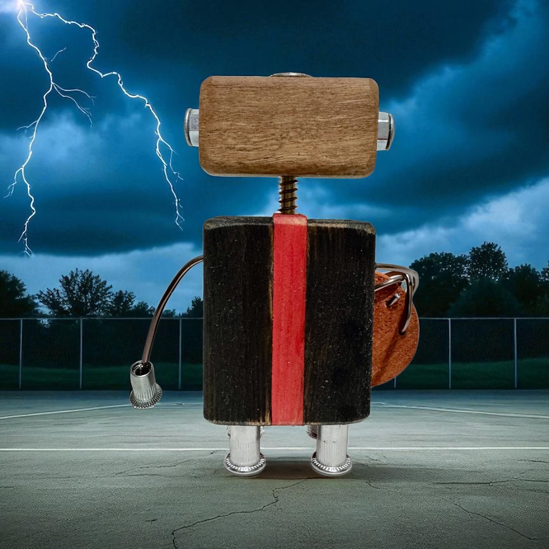 William - Wooden Basketball Robot