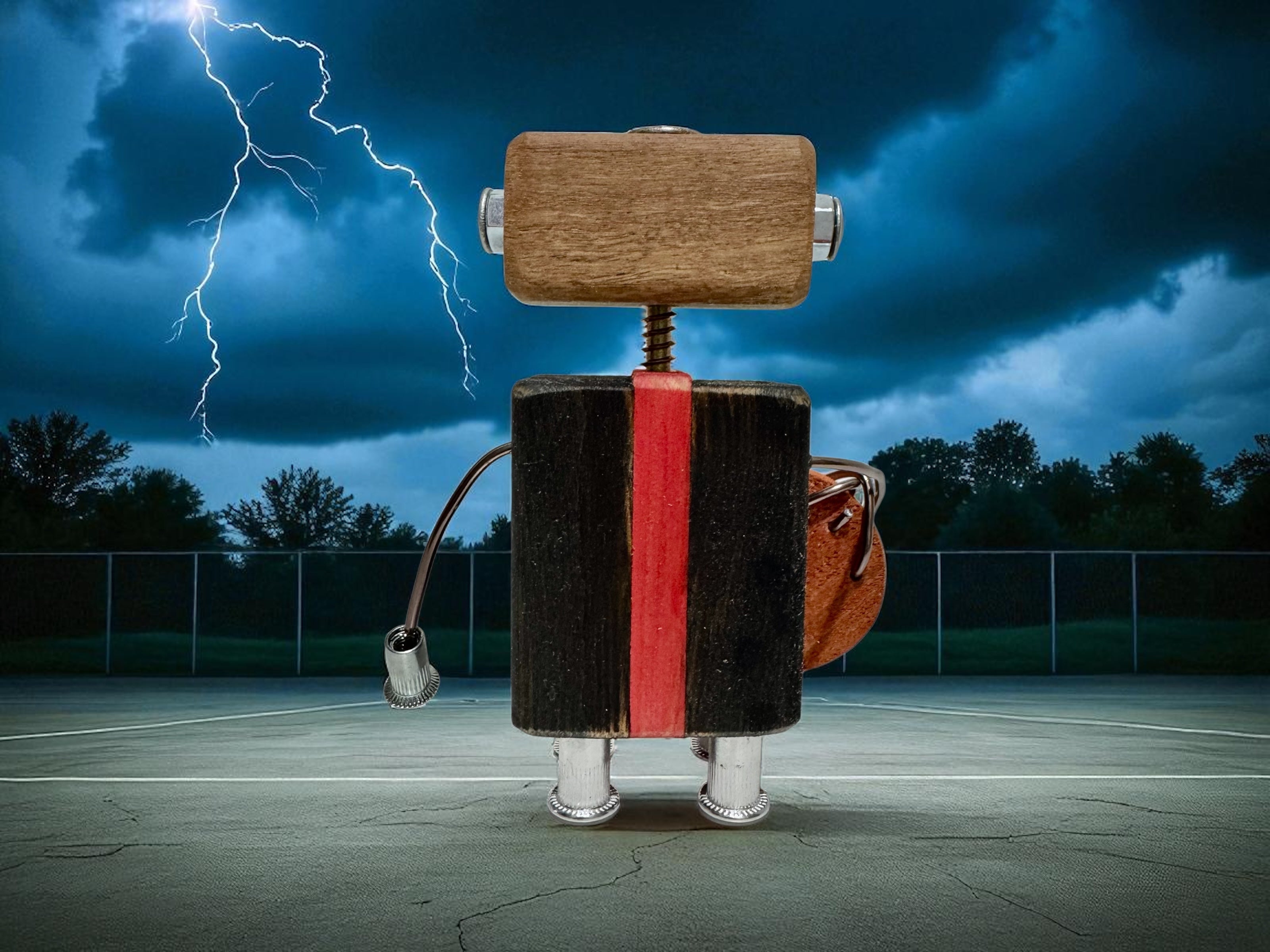 William - Wooden Basketball Robot
