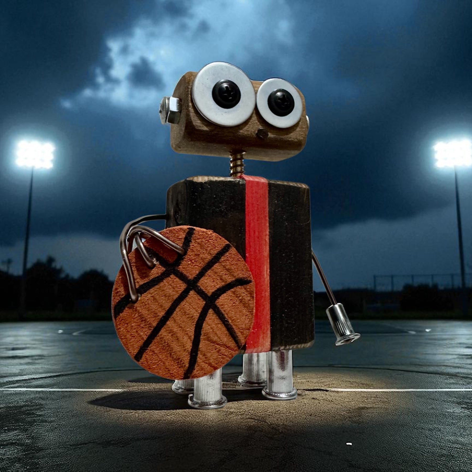 William - Wooden Basketball Robot