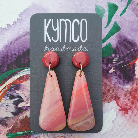 Aurora Collection| Resin large dangle earrings
