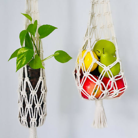 Macrame Hanging Fruit Basket/Plant Hanger