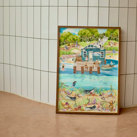 Sapphire Coast NSW Graphic Art Print Collection