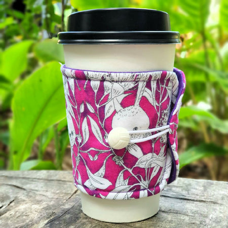 Coffee Cup Cozy/Sleeve - Willy Wagtail