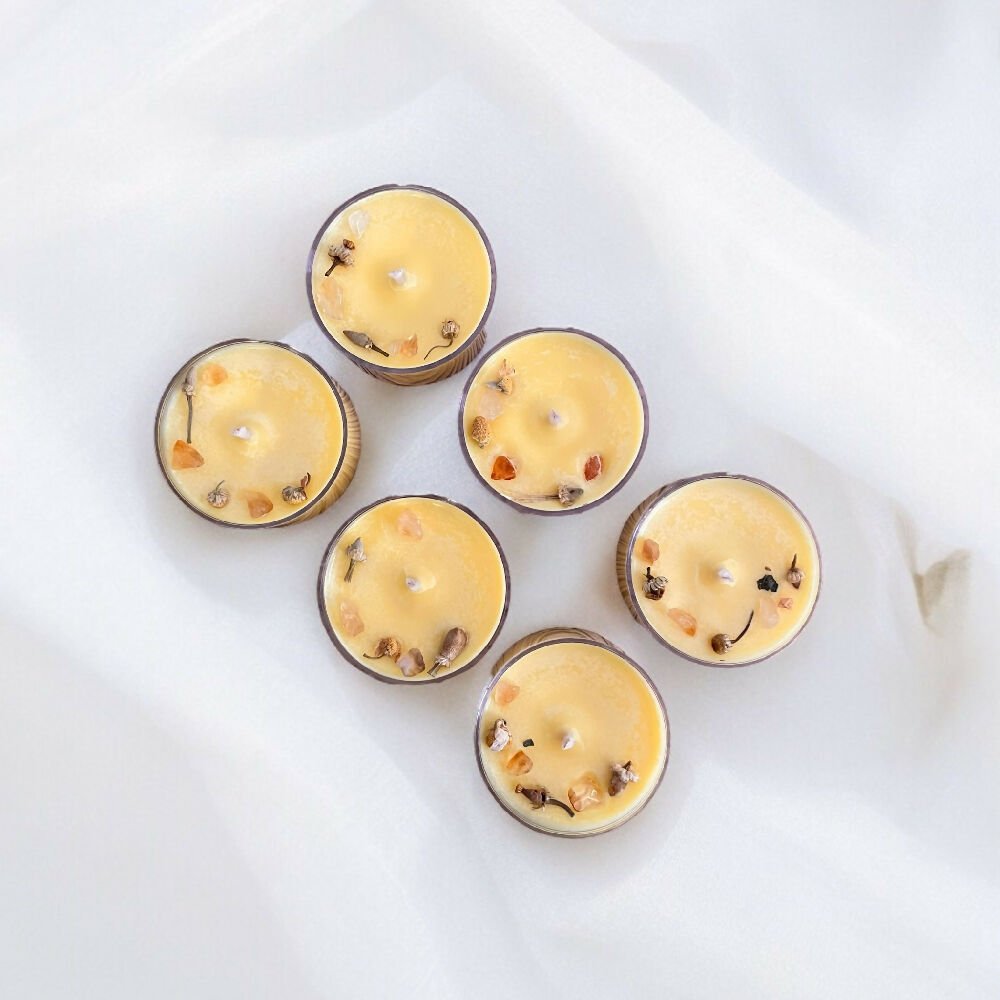 Citrine Crystal Tea Lights