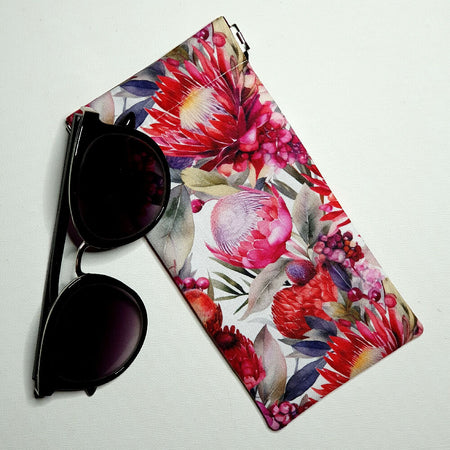 Sunglasses Pouch with a gorgeous wildflower design