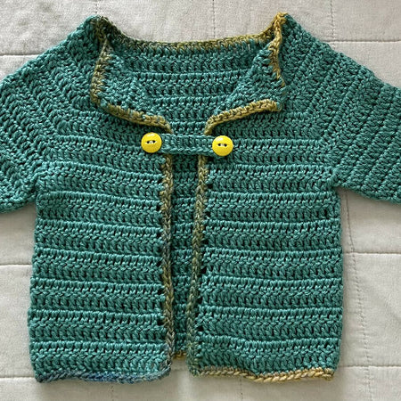 Crochet Baby Cardigan Jacket