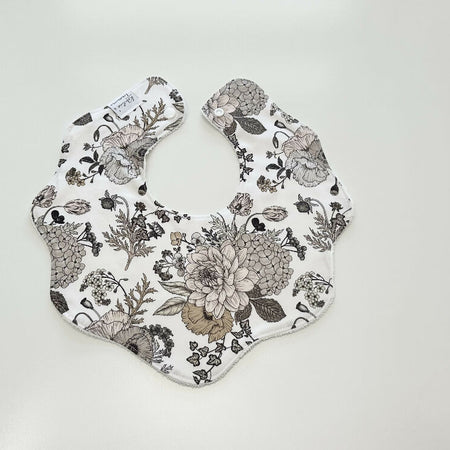 Floral affair scalloped bib
