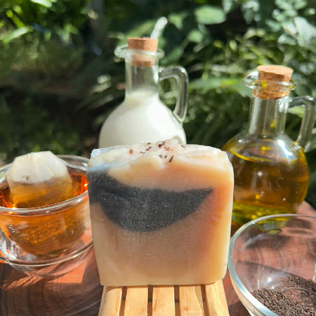 Goat’s Milk Soap | Black Tea and Lychee Scent | Black Tea Infusion