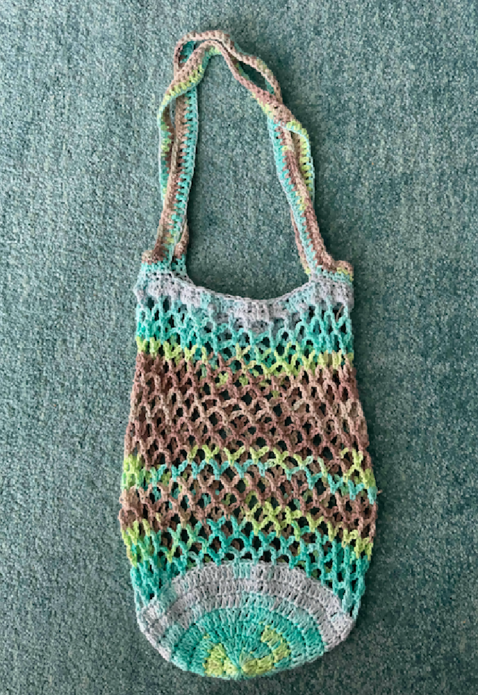 Handmade Mesh Crochet Bag | Cotton Yarn | Various Colours | The Creative Quail