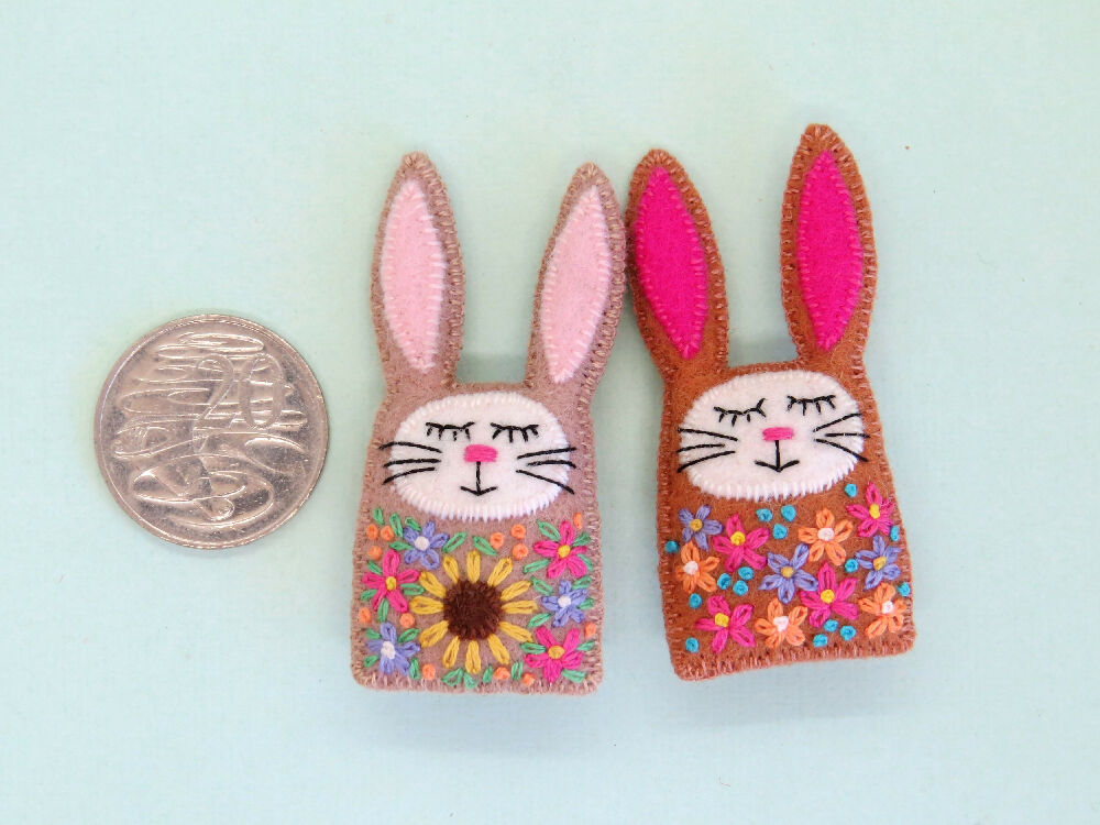 Rabbit Brooch _ Bunny Pin _ 14