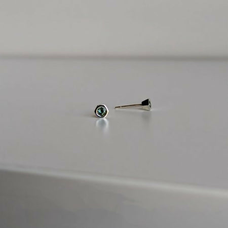 hex studs × australian sapphires