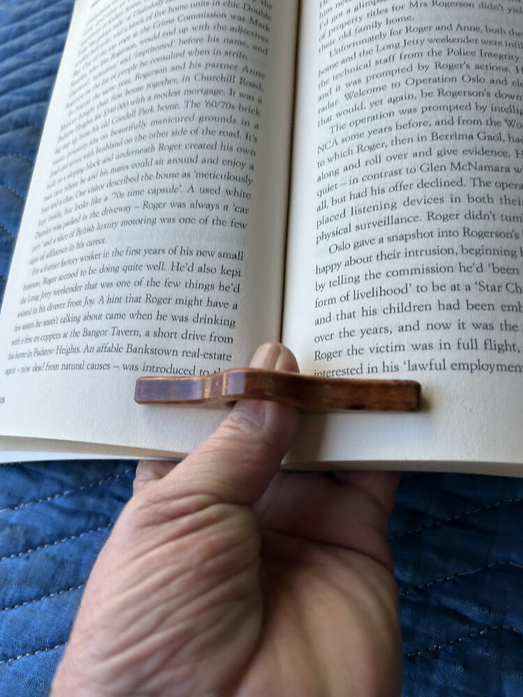 Book Bird Handmade Wooden Page Holder Yellowbox  | Perfect Gift for Book Lovers