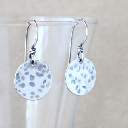 Mini Full Moon Earrings - Handcrafted with Australian Made Sterling Silver