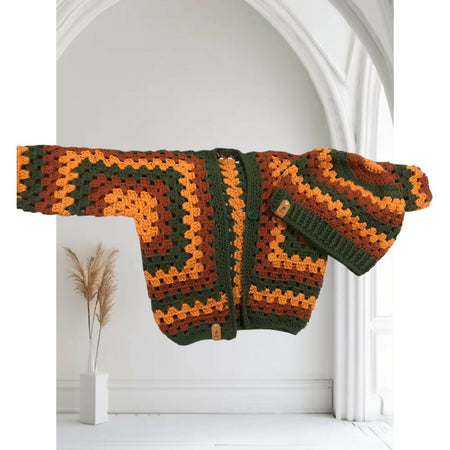 Childs Beanie and Cardi set