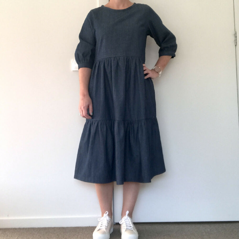 Harlow Dress - Dark Denim