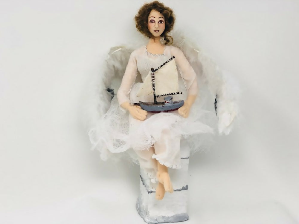 Angel of the sea Cloth Art Doll