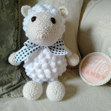Handmade 'Lambkins' - Crochet Toy Lamb (100% Cotton option)