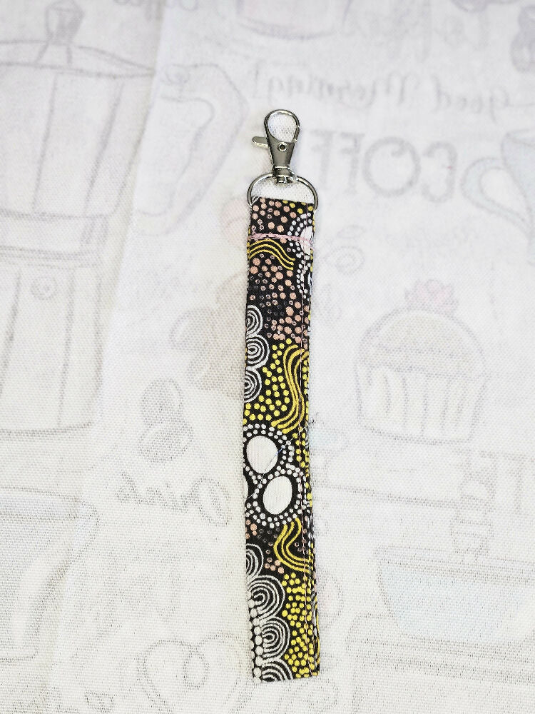 Handmade Wristlet Keyfob Indigenous Design