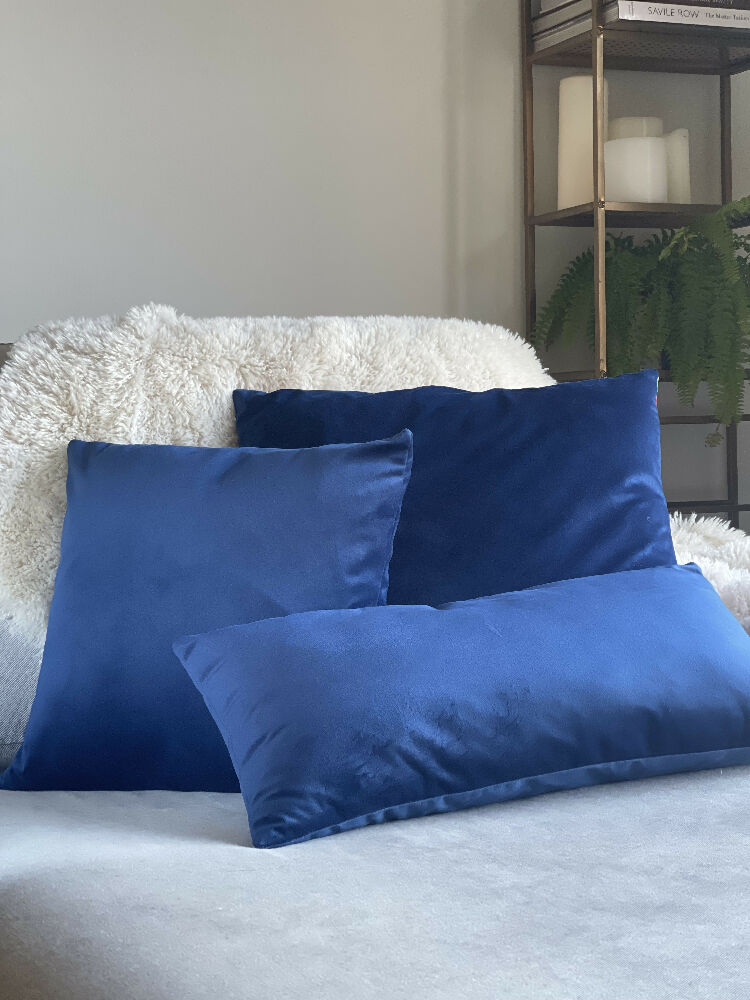 Blue Velvet Cushion Covers