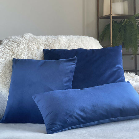 Blue Velvet Cushion Covers