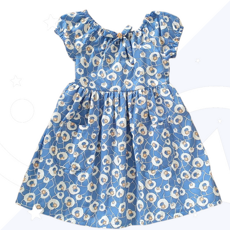 Handmade Girls dress Blue