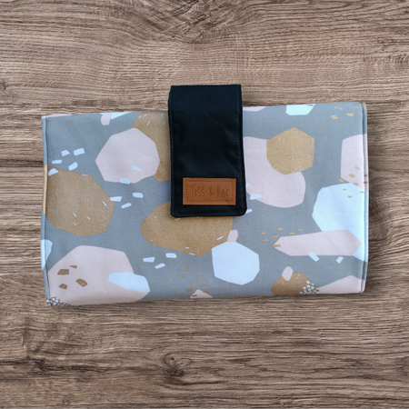 Baby Change Mat, baby shower gift, handmade, free shipping, baby travel mat, Changing mat clutch, nappy bag, new born gift