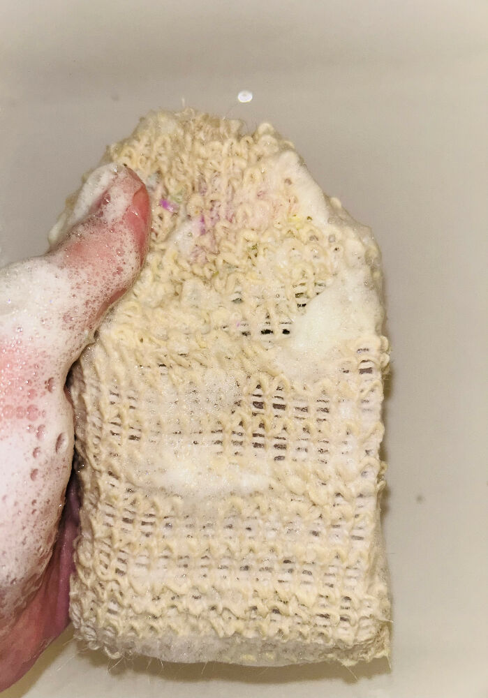 Eco-friendly plant fiber soap saver bag