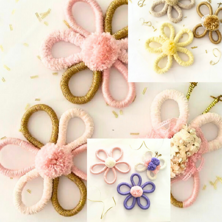 Flower Butterfly Macrame Wall Hanging, Baby Decor, Girls Room Decor