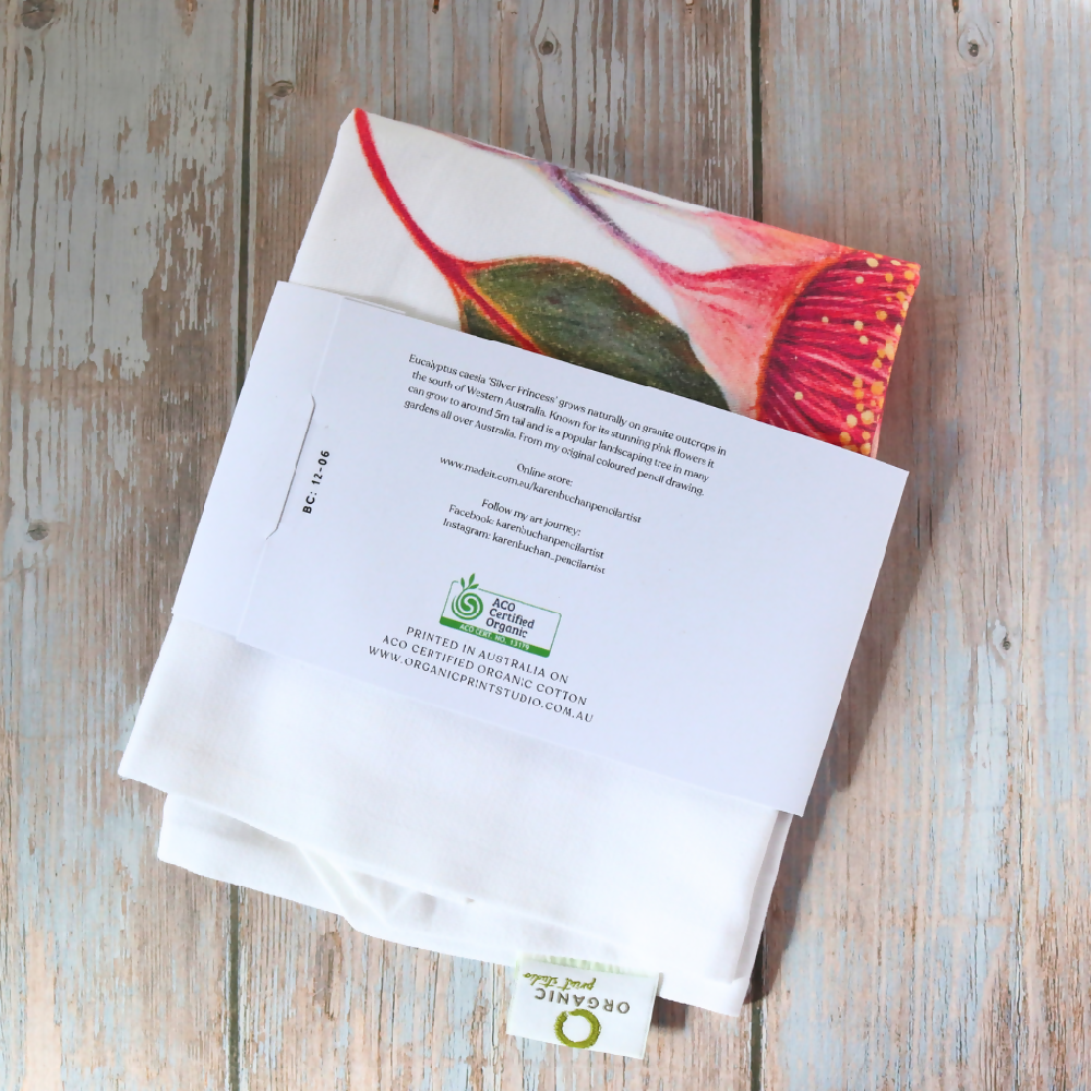 Australian-artist-illustration-tote-bag-eucalyptus-silver-princess-back-label