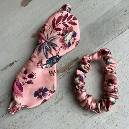 Liberty Belgravia Silk Sleep Mask and Scrunchie set