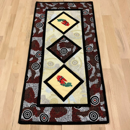 table runner handmade Australia - sturt's desert pea