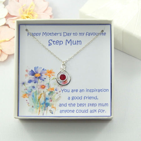 Step Mother Mothers Day Necklace,Step Mother Necklace Gift