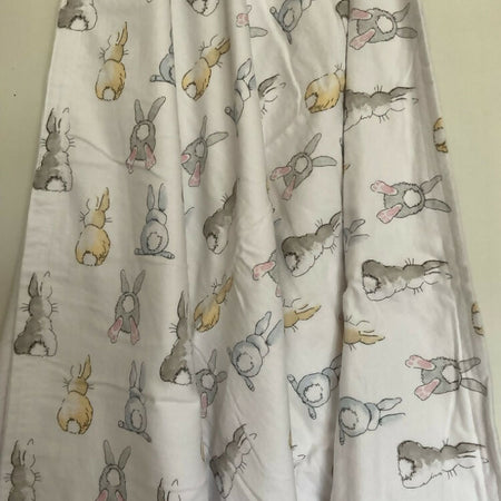 Baby Blanket / Flannelette Cotton / Bunny Tails