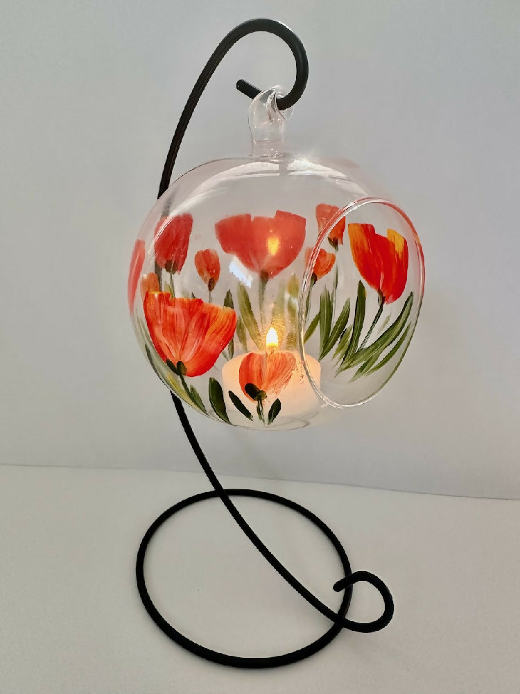 candle holder red tulips1