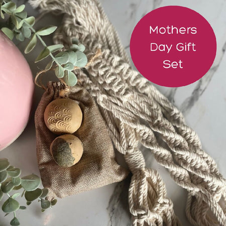 Macrame Plant Hanger Mother's Day Gift Set