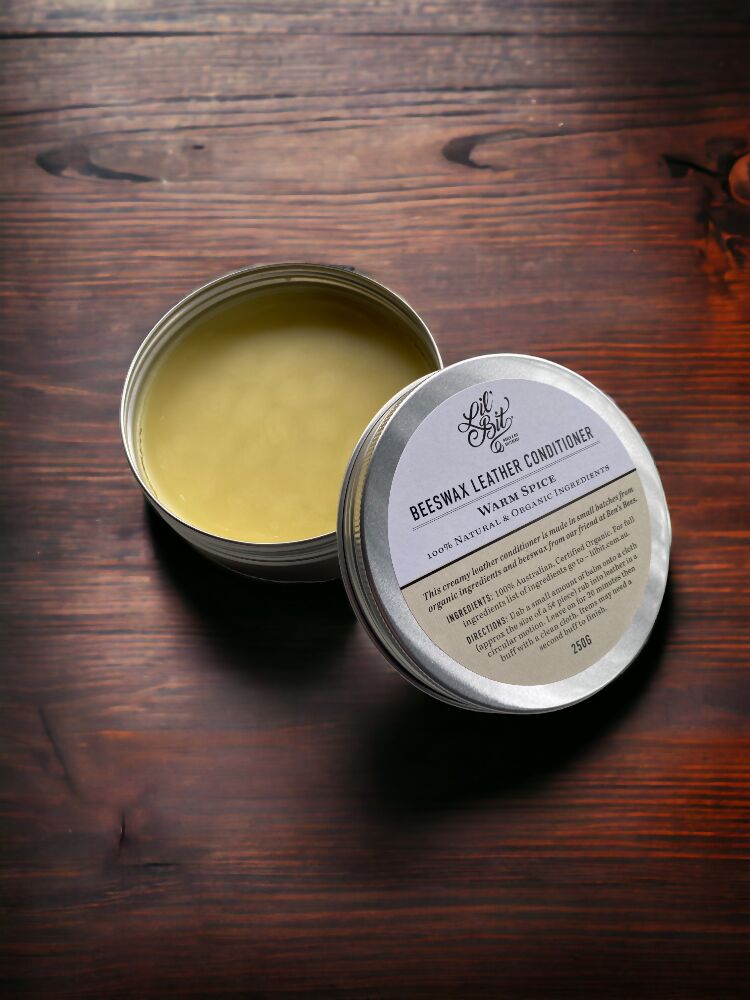 Warm Spice Beeswax Leather/Wood Conditioner 250g