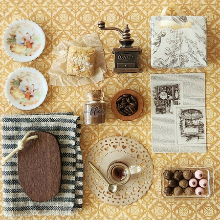 COFFEE SET with GRINDER 1:12 scale