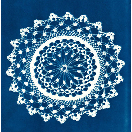 LACEY – doily cyanotype print