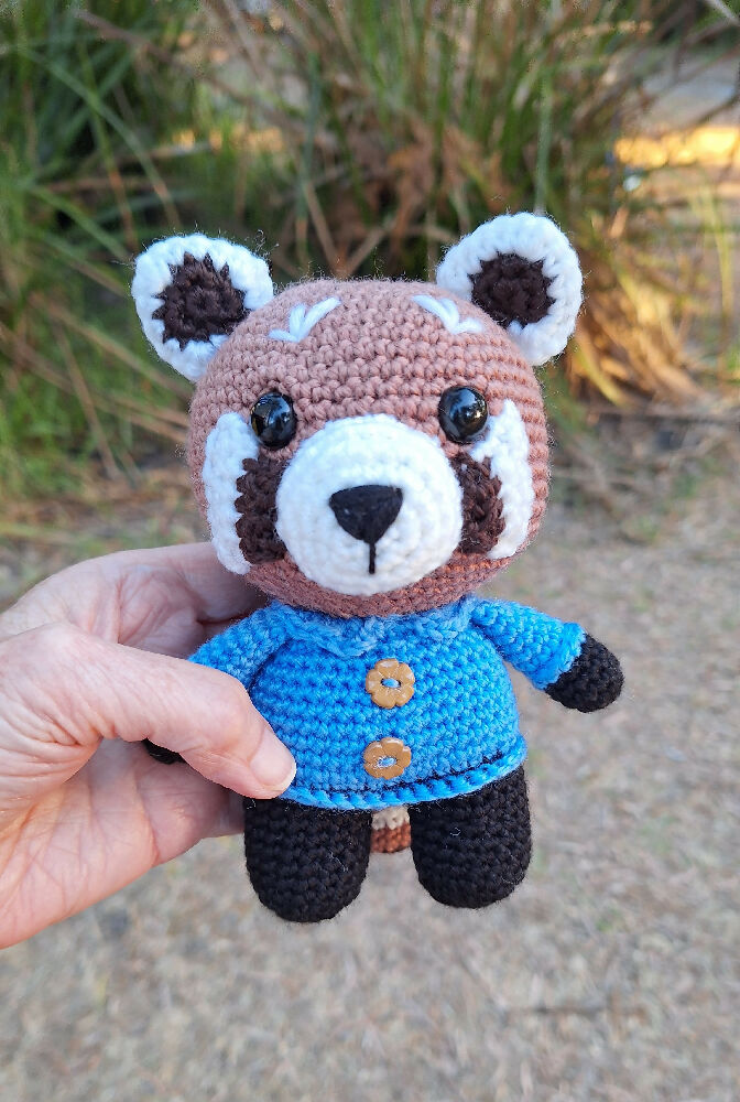 Red Panda crocheted toy