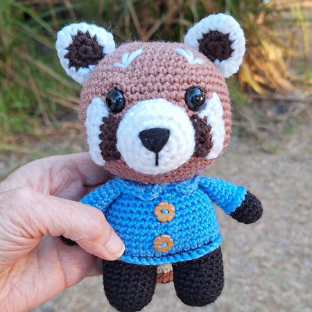 Red Panda crocheted toy