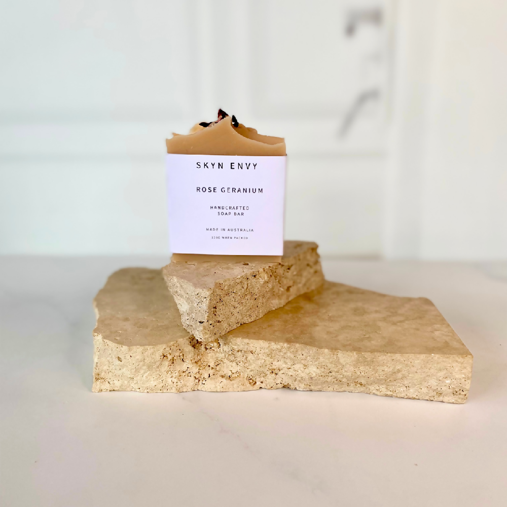 Rose Geranium & Hibiscus | Handmade Soap Bar